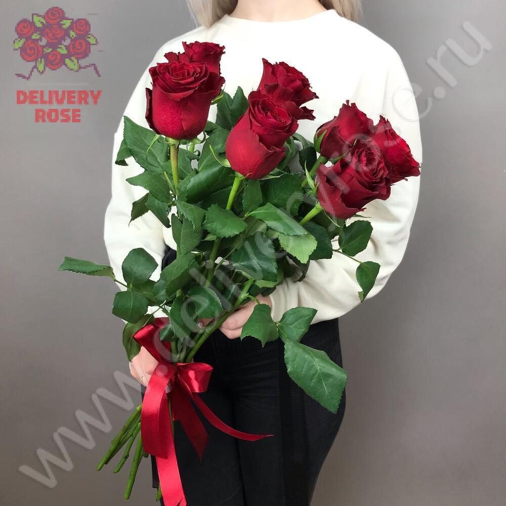 9 длинных роз 130 см
